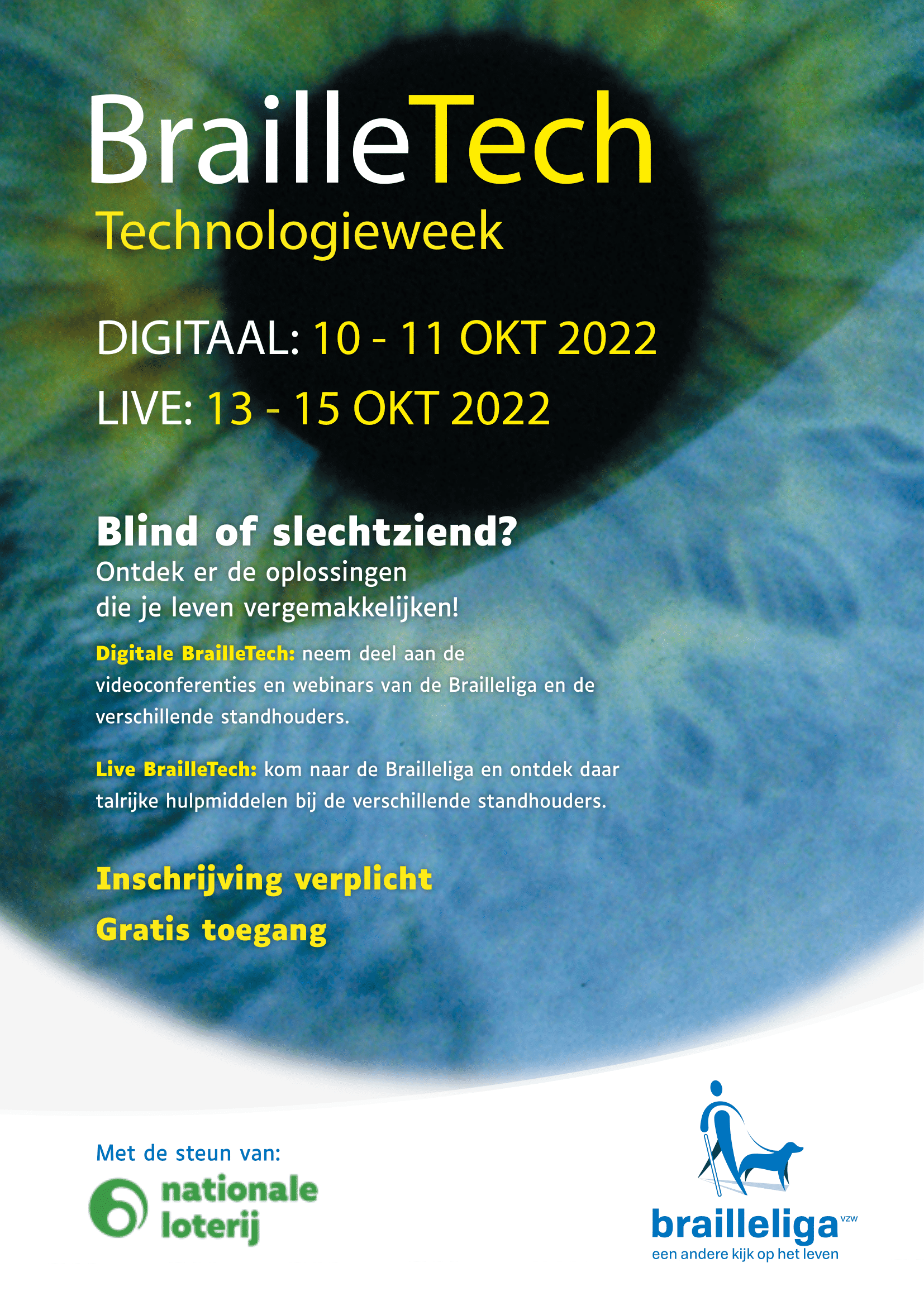 BrailleTech 2022 Save the Date affiche NL